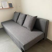 Divano letto 3 posti grigio IKEA