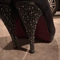 Decolte scarpe pelle col tacco donna altramarea