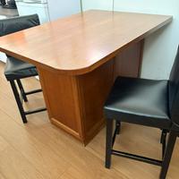 Tavolo a Penisola per Cucina in rovere antico