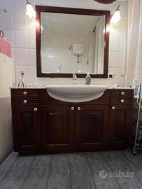 mobile bagno artigianale con specchio