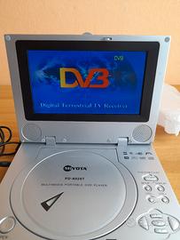 LETTORE DVD DVB TV AV PORTATILE MIYOTA 7'' 