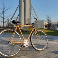 Bici 28 fixed Natural style effetto legno