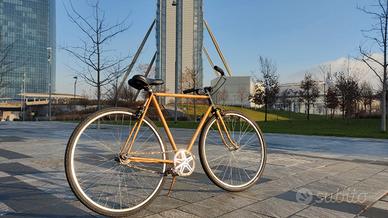 Bici 28 fixed Natural style effetto legno