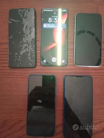 LOTTO 5 smarphone  iPhone 11 Oppo Redmi Da riparar