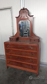 comò anni 40 con specchiera 