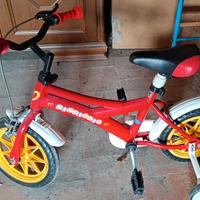 Bici bimbo/a 3 / 6 anni con rotelle 