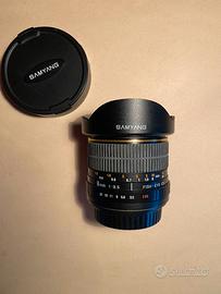 Samyang Fish-eye 8mm f/3.5  UMC - come nuovo