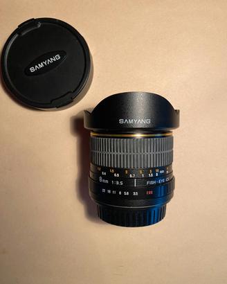 Samyang Fish-eye 8mm f/3.5  UMC - come nuovo