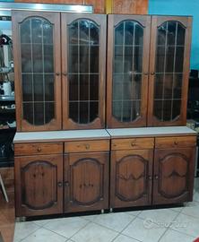 credenza 4 ante in legno massello