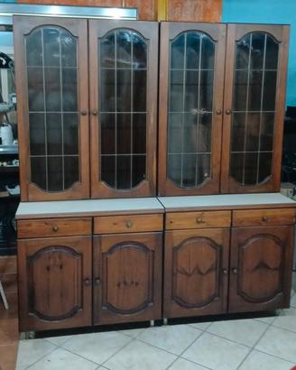 credenza 4 ante in legno massello