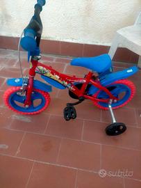 bicicletta bimbo spider man