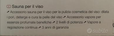 Sauna per il viso