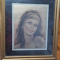 Quadro "Volto  di donna" Giuseppe Tarantino 