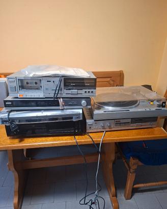 Impianto stereo vintage Hitachi anni ’70/’80 compl