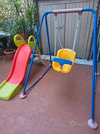 Altalena Chicco e Scivolo Smoby whater fun