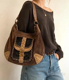 Borsa Just Cavalli in pelle e camoscio