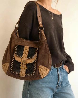 Borsa Just Cavalli in pelle e camoscio