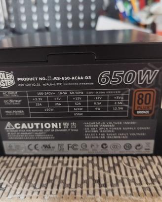 alimentatore  cooler master 