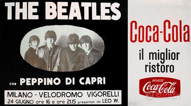 COCA COLA BEATLES ITALIA 1994 poster NUMERATO
