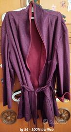 Giacca da camera viola-bordeaux tg 54