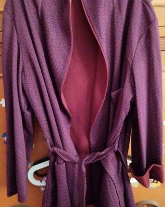 Giacca da camera viola-bordeaux tg 54