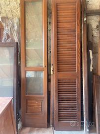 Porte finestre con persiane