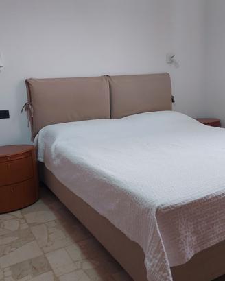 letto matrimoniale con contenitore e materasso