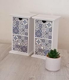 set cassettiere shabby