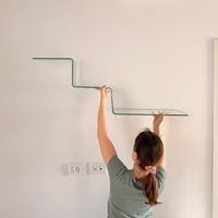 Mensola in vetro design a Zig Zag