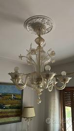 Lampadario in vetro di Murano classico - 6 luci