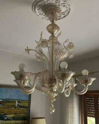 Lampadario in vetro di Murano classico - 6 luci