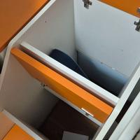 Letto a soppalco con scrivania