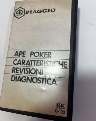Videocassetta VHS originale Piaggio – APE Poker