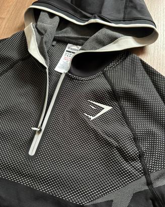 Gymshark Onyx Seamless Hoodie Black Grey
