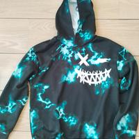 tuta: felpa con cappuccio 