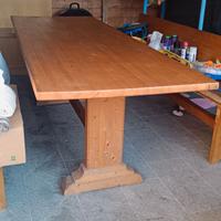 Tavolo legno e panche da esterno