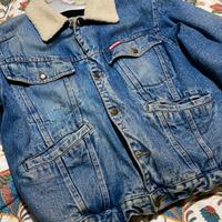 Giubbotto jeans AMERICANINO con pelo