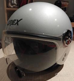 Casco argento metallizzato modello Grex