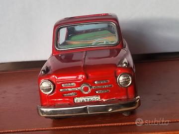 Bandai-Giappone FIAT 600 in latta litografata 1960