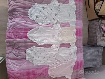 Body maniche corte 1-3 e 3 mesi