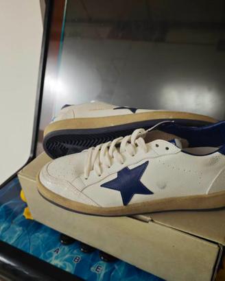 Golden Goose Ball Star bianche/blu taglia 44 NUOVE