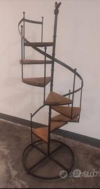 Mobile espositore in legno e ferro 