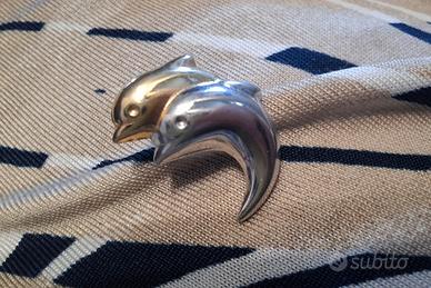 Spilla Argento 925 delfini