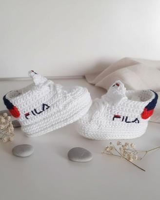 Scarpette neonato fatte a mano