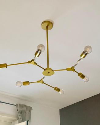 Lampadario Sputnik oro 6 luci – design moderno