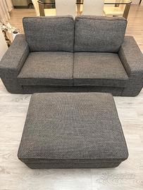 DIVANO IKEA KIVIK 2 POSTI + POUF CONTENITORE.