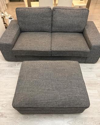 DIVANO IKEA KIVIK 2 POSTI + POUF CONTENITORE.