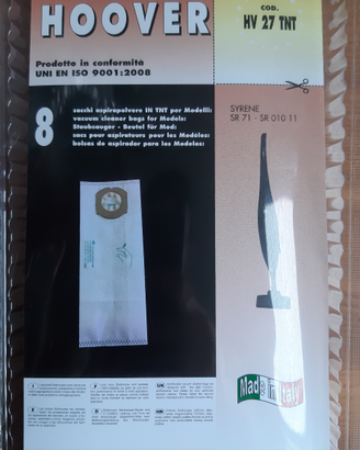 Sacchetti hoover syrene SR 71 nuovi
