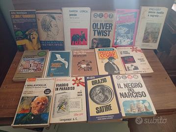 Lotto 15 libri poesia e romanzi