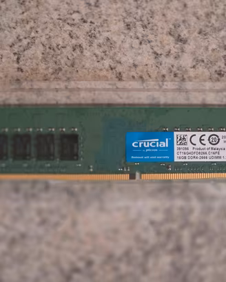 RAM Crucial 16GB DDR4 2666MHz  CL19 Desktop

